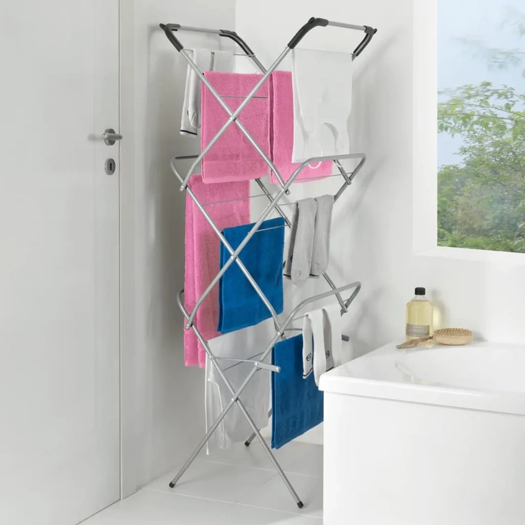 443457 Metaltex Estendal com 3 prateleiras Tec Concerto Slim 9,5 m