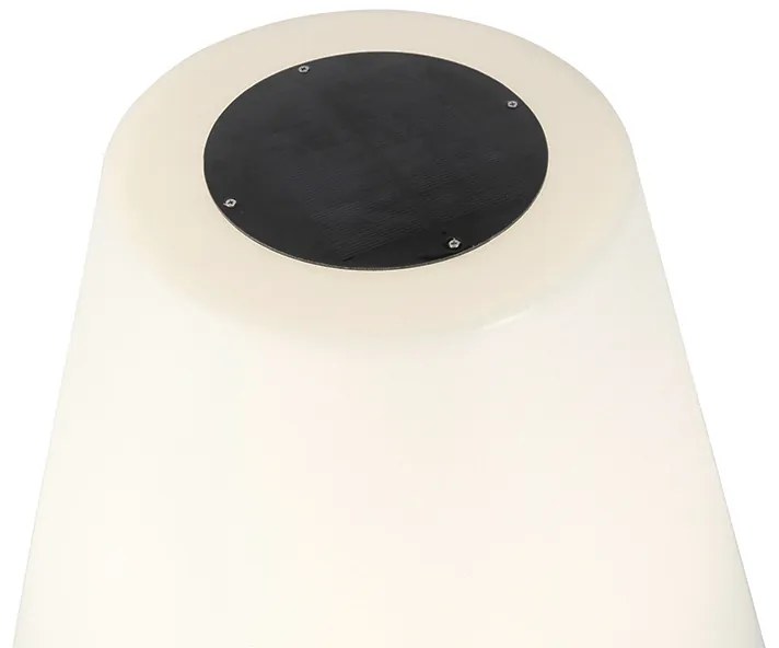 Candeeiro de pé moderno para exterior preto IP44 com LED solar - Virginia Design