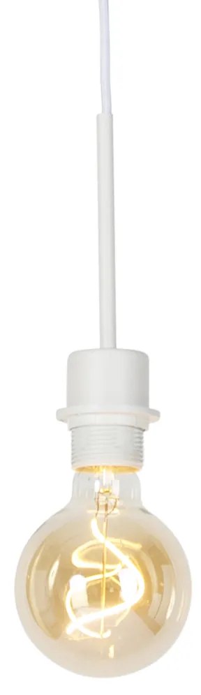 Candeeiro de suspensão moderno branco sem abajur - Combi 1