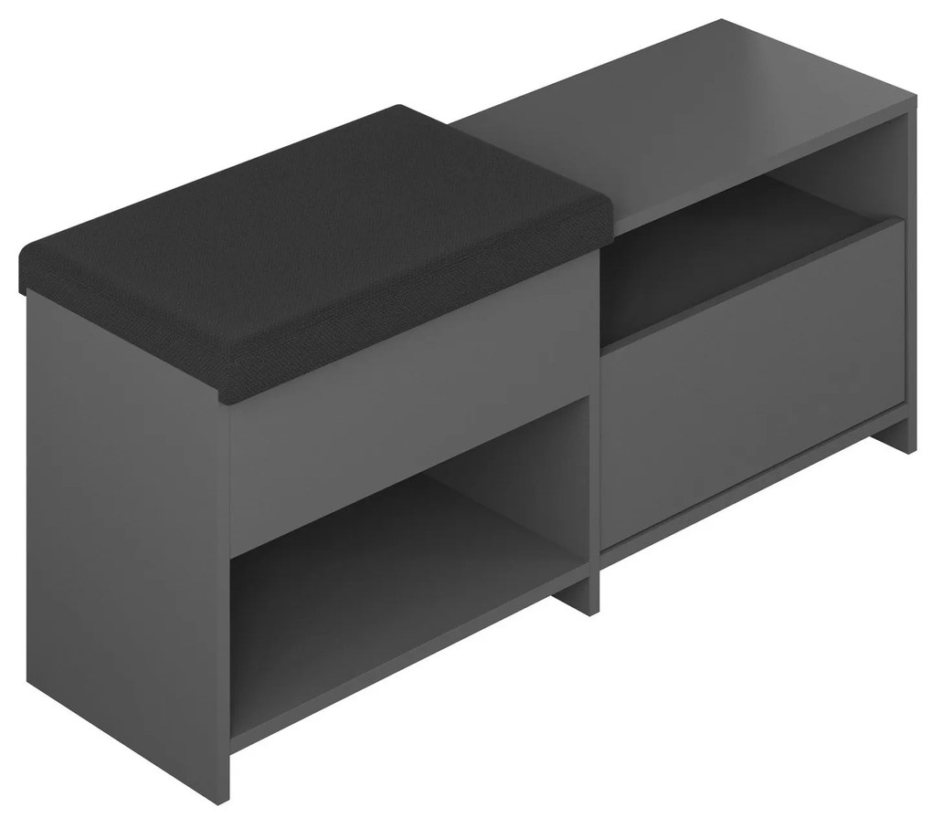 Sapateira Berlin – Nogueira/Branco – 60x200x35 cm