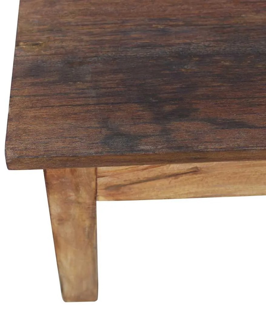 Mesa de centro madeira de mogno maciça 96x73x45 cm