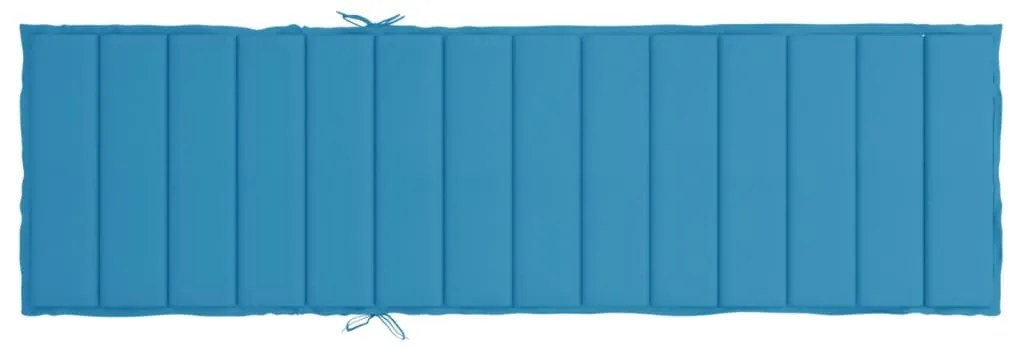 Almofadão p/ espreguiçadeira 200x50x3 cm tecido oxford azul