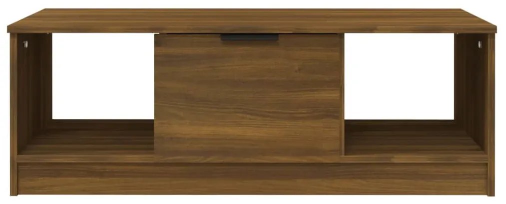 Mesa centro 102x50x36 cm derivados de madeira carvalho castanho