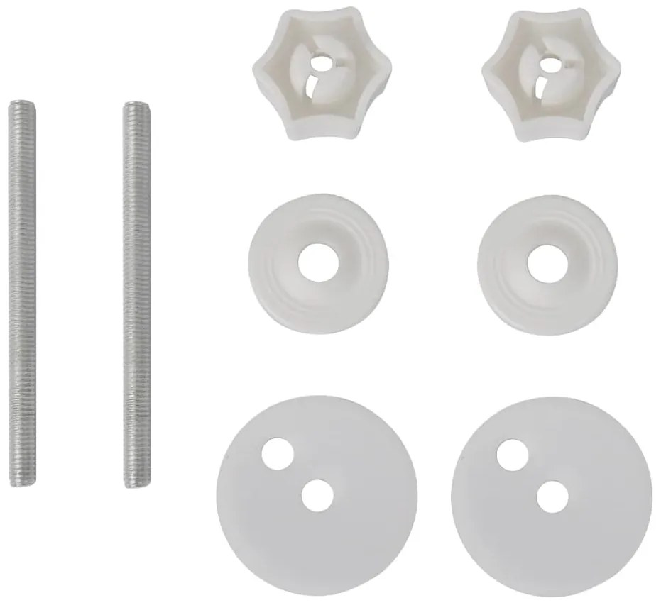 Assentos de sanita com tampas de fecho suave 2 pcs MDF branco