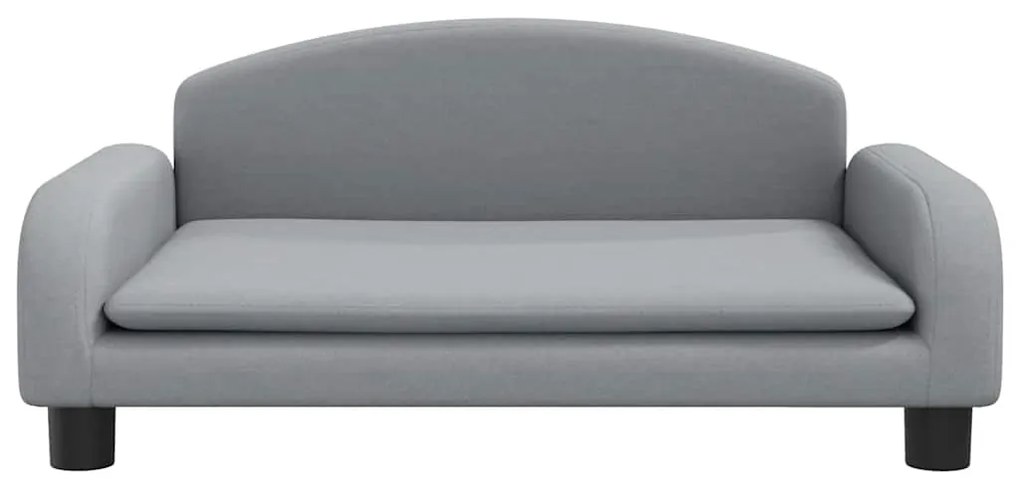 Cama para cães 70x45x30 cm tecido cinzento-claro
