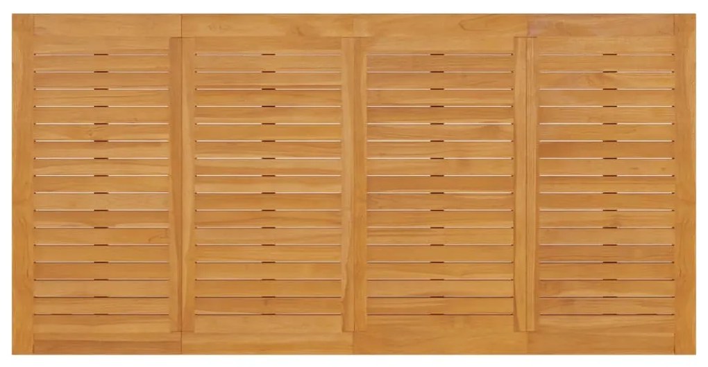 Mesa Batávia 200x100x75 cm madeira de teca maciça