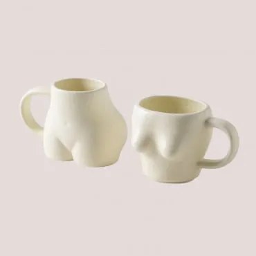 Pack De 2 Chávenas De Porcelana 32 Cl Bandini Branco - Sklum