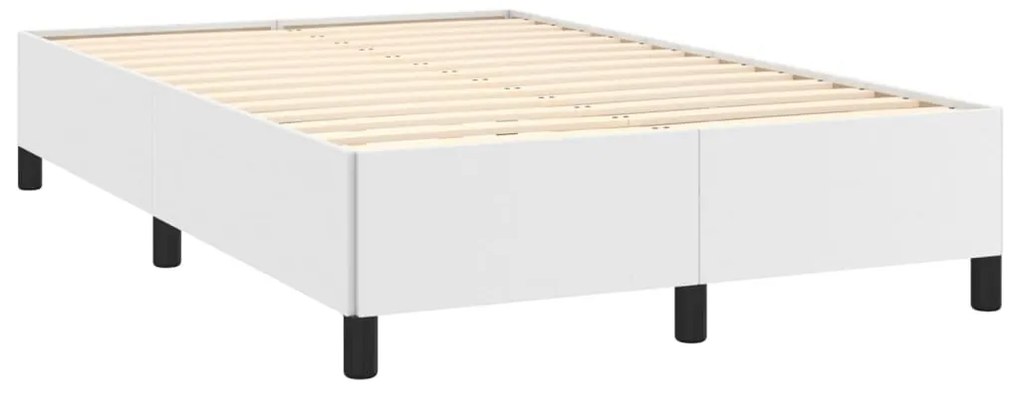 Estrutura de cama 120x200 cm couro artificial branco