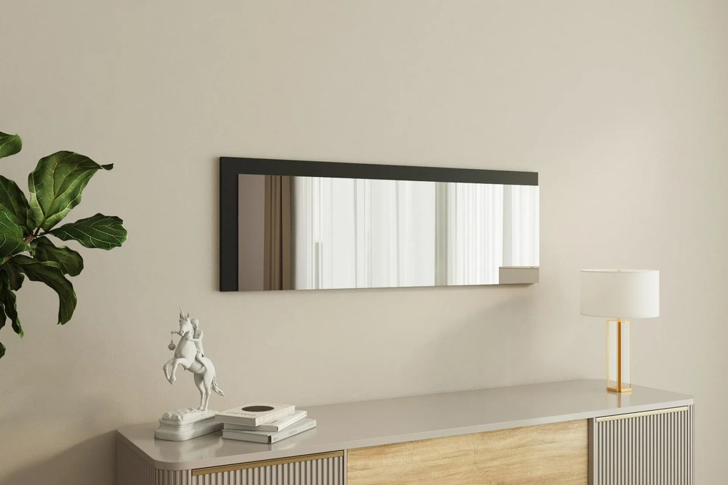 Espelho Lariya – Branco/Preto – 40 cm x 120 cm