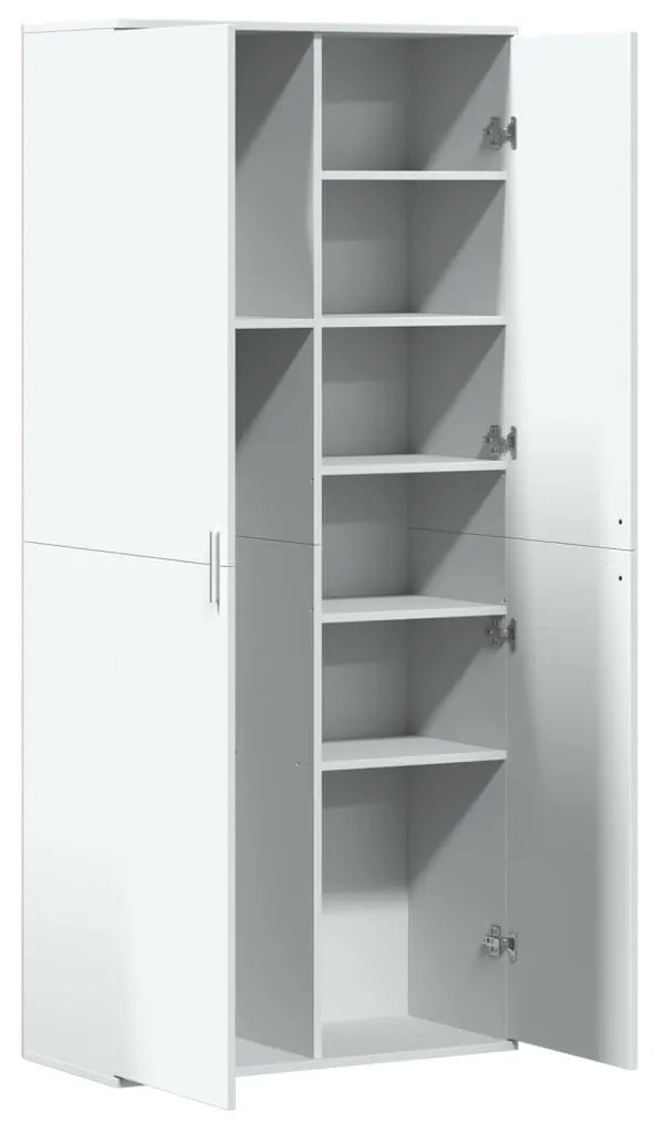 Armário alto 80x35x180 cm derivados de madeira branco