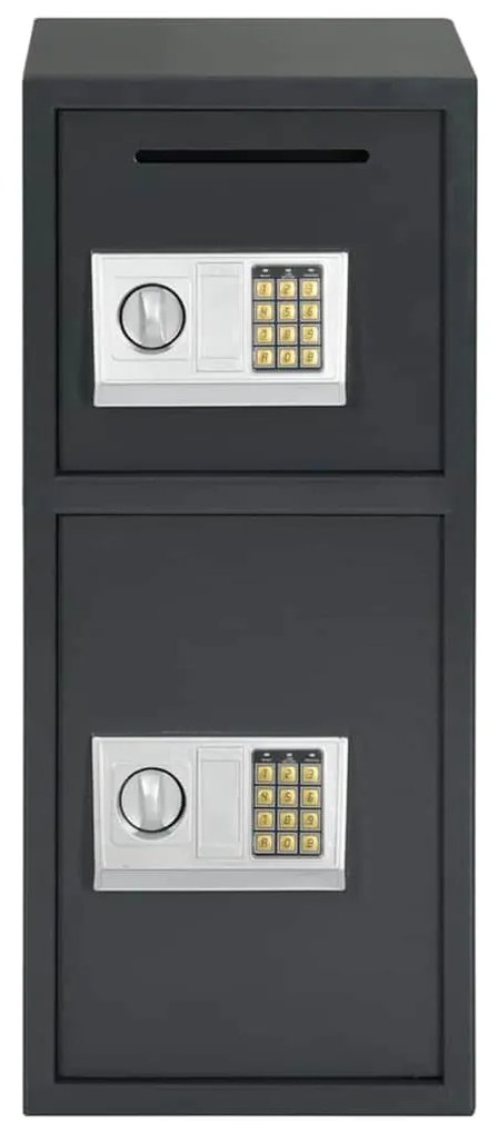 Cofre Electrónico Digital Cinza Escuro 35x31x80 cm Aço