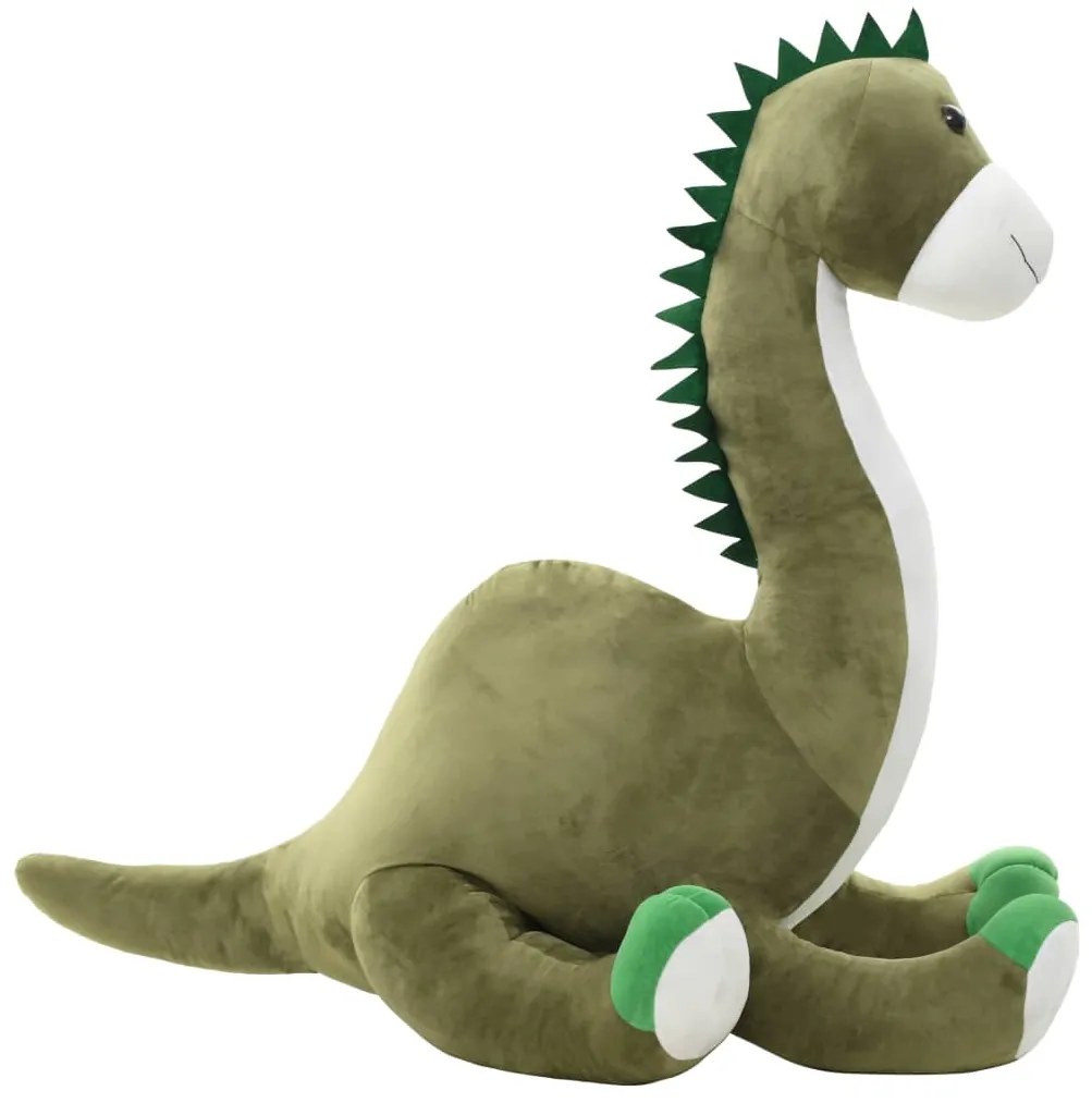 vidaXL Dinossauro brontossauro de peluche verde