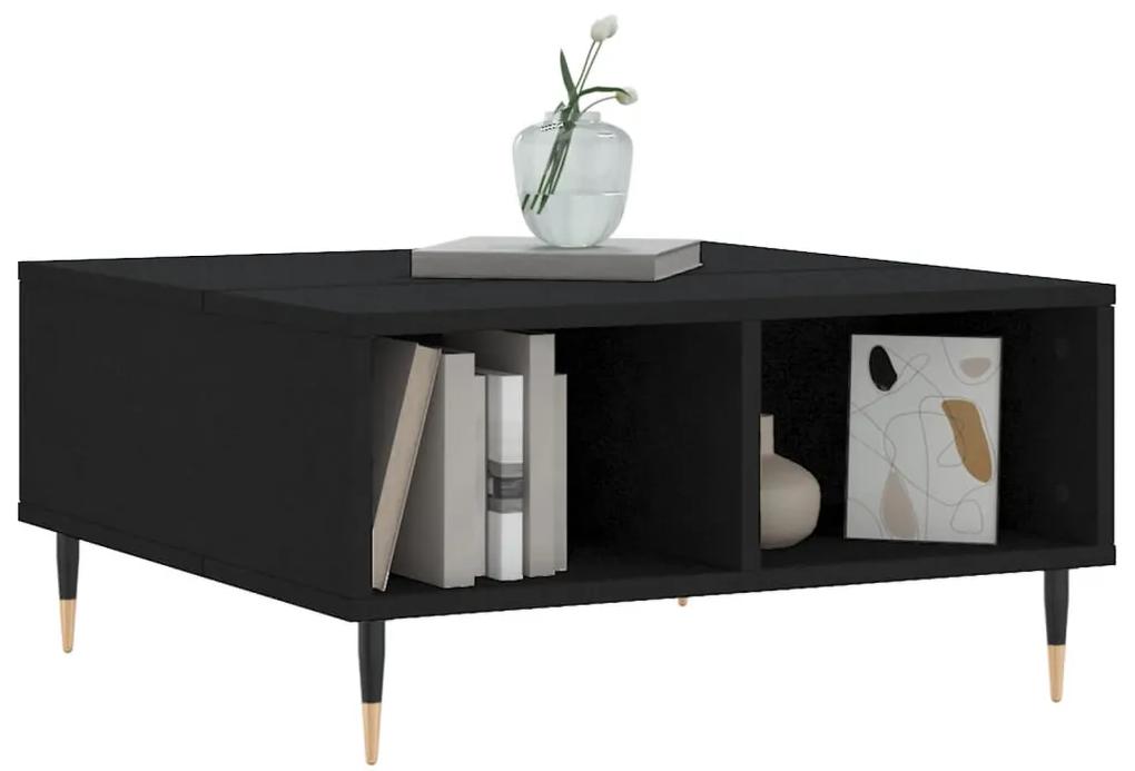 Mesa de centro 60x60x30 cm derivados de madeira preto