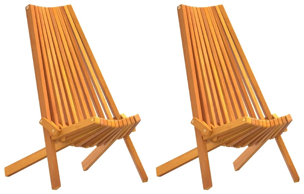 vidaXL Cadeira 2 pcs Castanho 69 x 56 x 84 m Madeira Sólida de Acácia