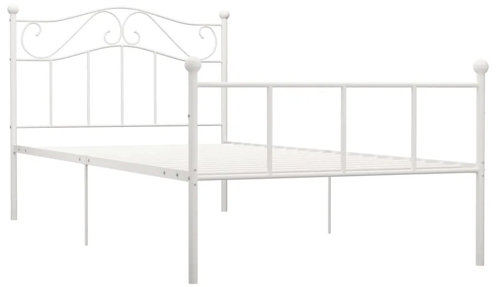Estrutura de cama 100x200 cm metal branco