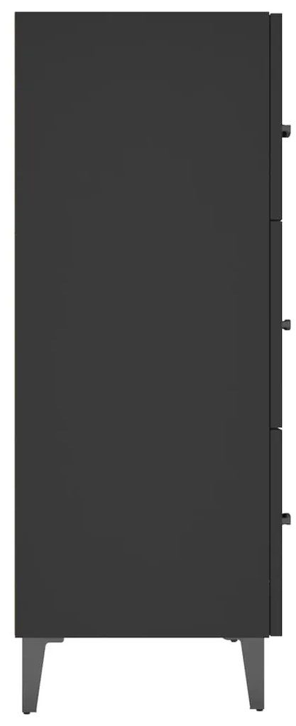Aparador 69,5x34x90 cm derivados de madeira preto