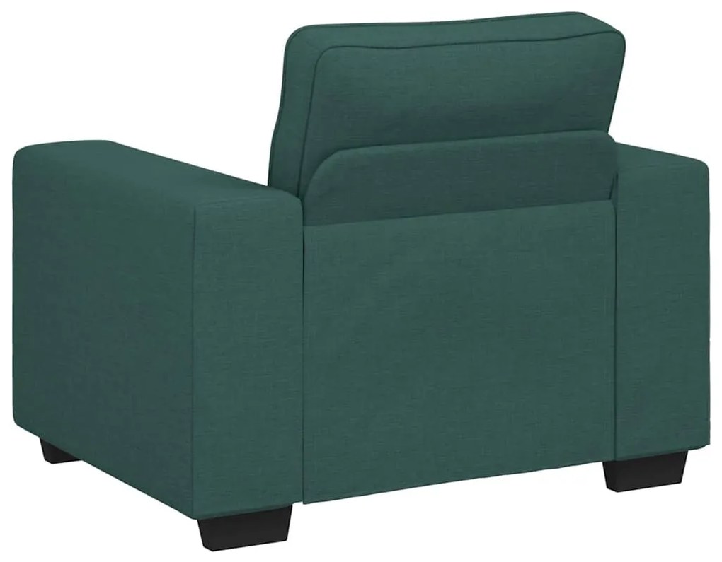 Poltrona 60 cm tecido verde-escuro