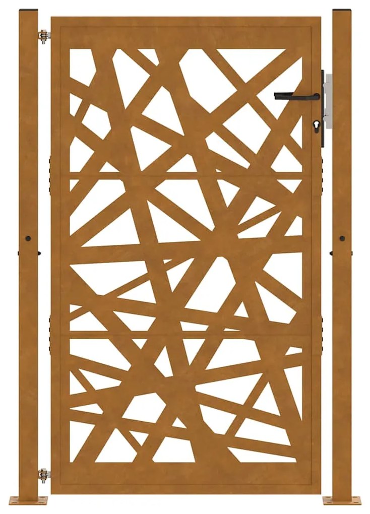 Portão de jardim 105x155 cm design de luz em aço resistente