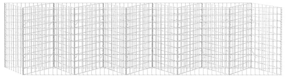 Cesto gabião aço galvanizado 300x30x100 cm