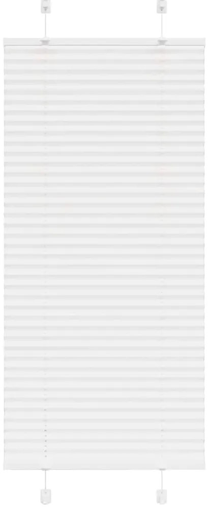 Branco Plissada Cega 65x150 cm Largura Tecido 64,4 cm Poliéster