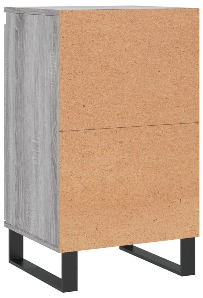 Aparadores 2 pcs 40x35x70 cm derivados madeira cinzento sonoma