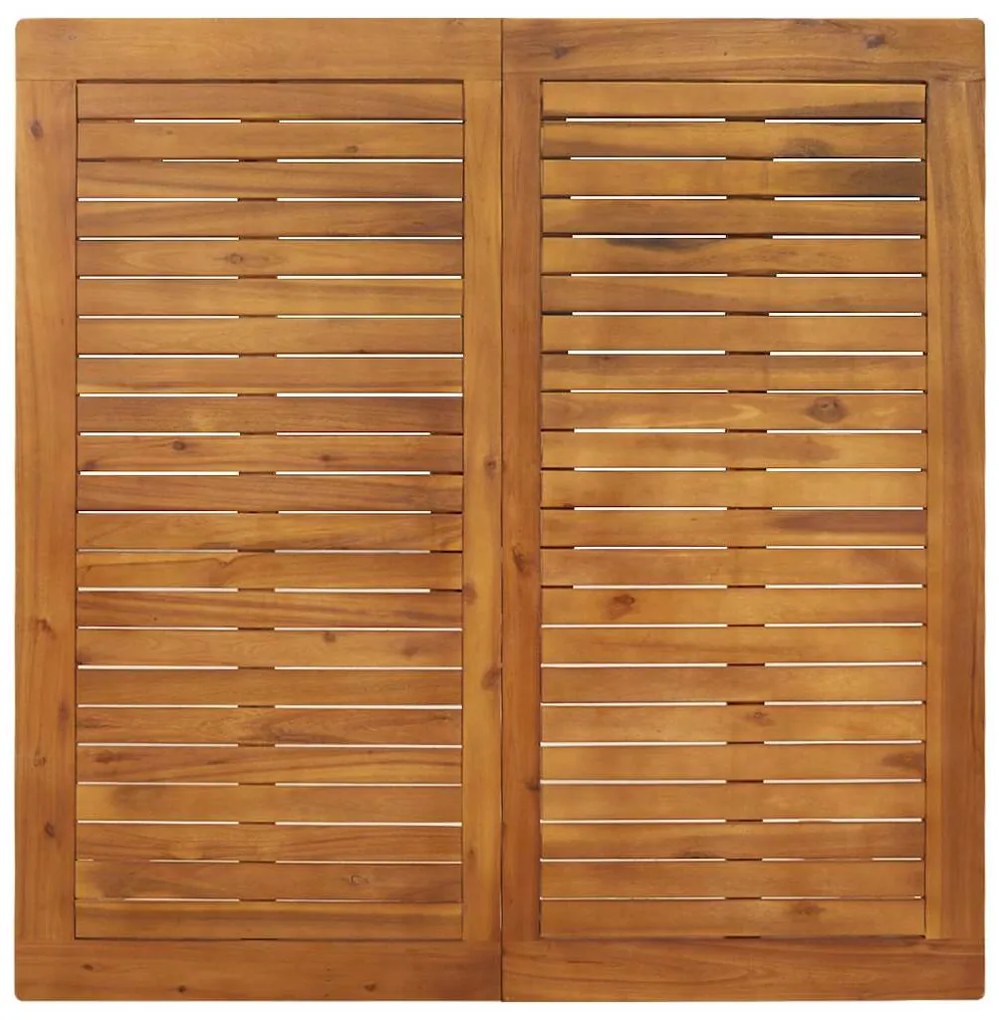 Conjunto de Jantar para Jardim 3 pcs Cinzeto 110 x 110 x 75 cm