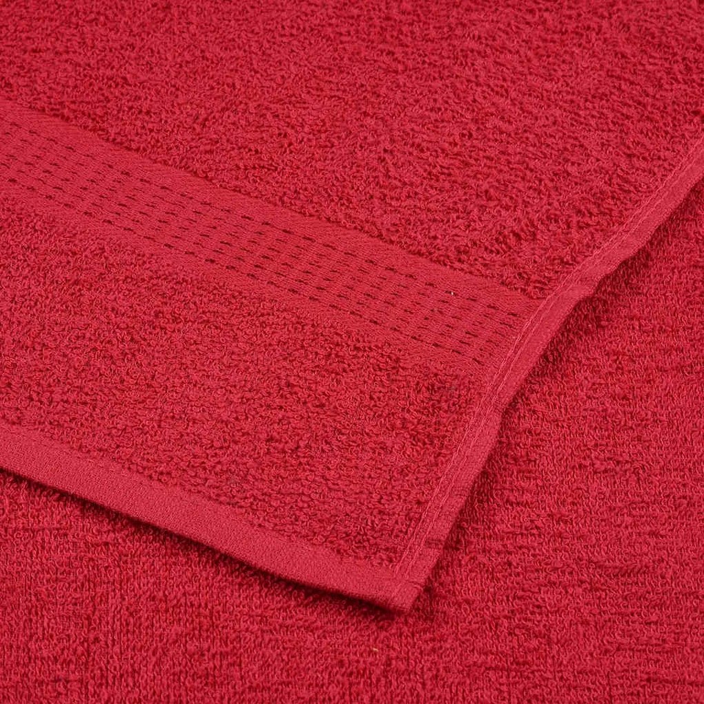 Toalhas de mãos 2 pcs 30x30 cm 360 g/m2 100% algodão vermelho