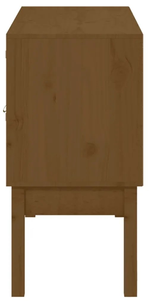 Aparador 110x40x78 cm madeira de pinho maciça castanho-mel