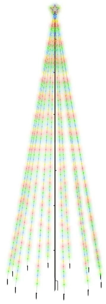 Árvore de Natal com espigão 732 luzes LED 500 cm colorido