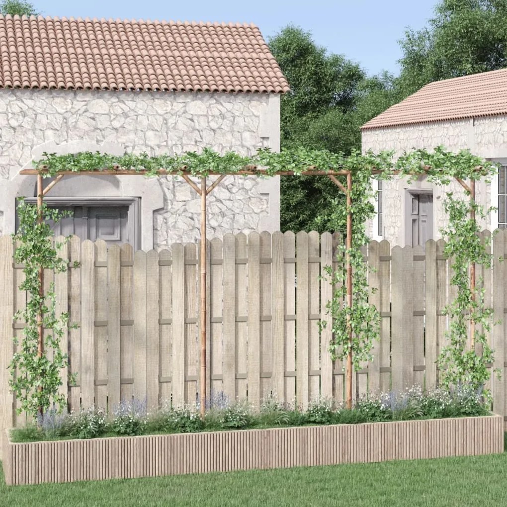 341747 vidaXL Pérgola de bambu 385x40x205 cm