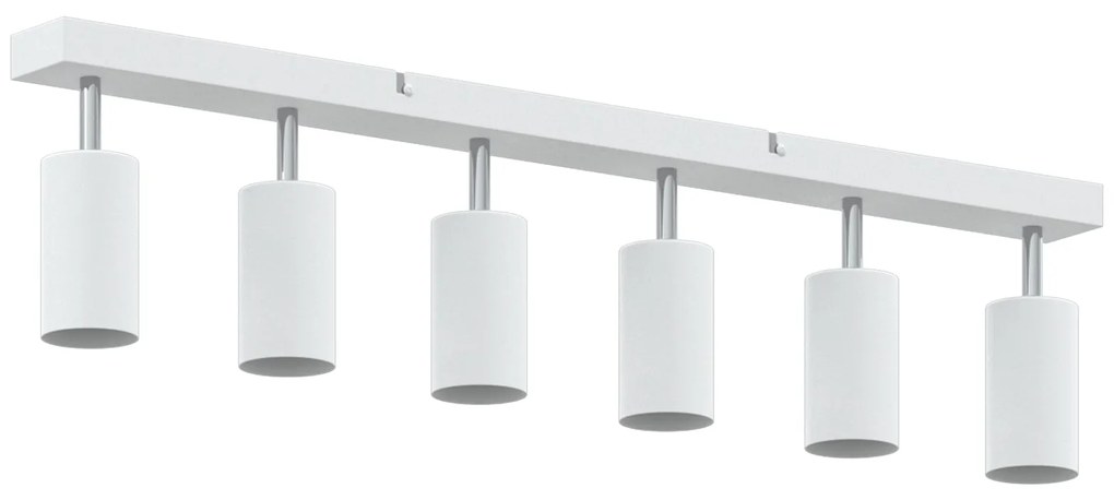 Spotlight de Teto 6 Direções Ajustáveis Branco GU10