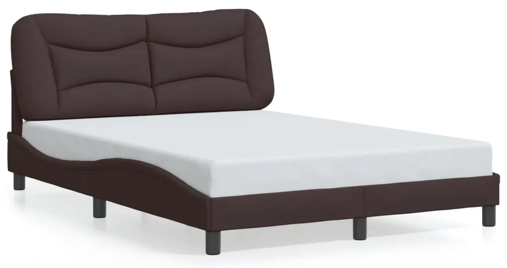 Estrutura de cama com LED sem colchão 120x200 cm tecido