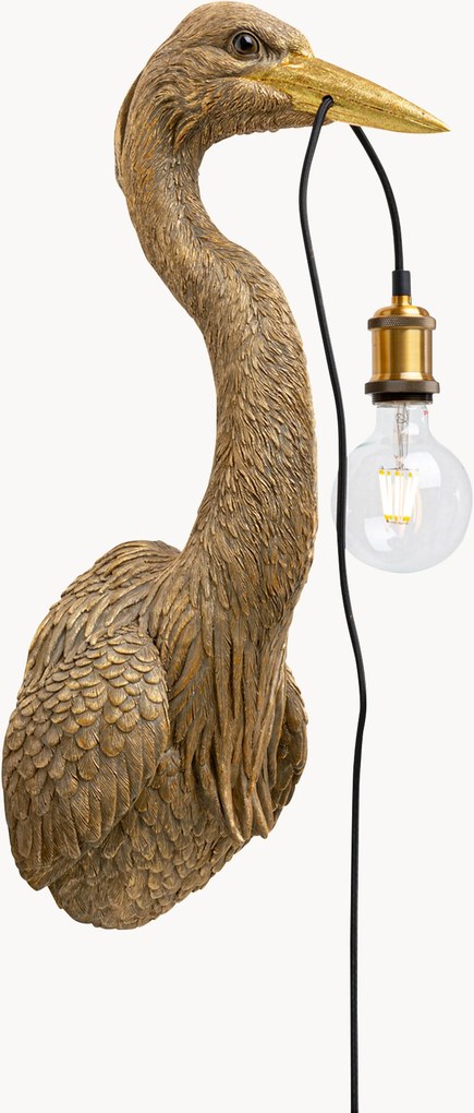 Candeeiro de parede grande com design artesanal Heron
