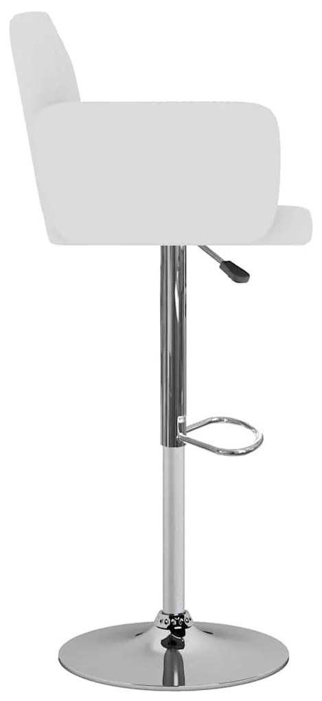 Bancos de bar 2 pcs couro artificial branco