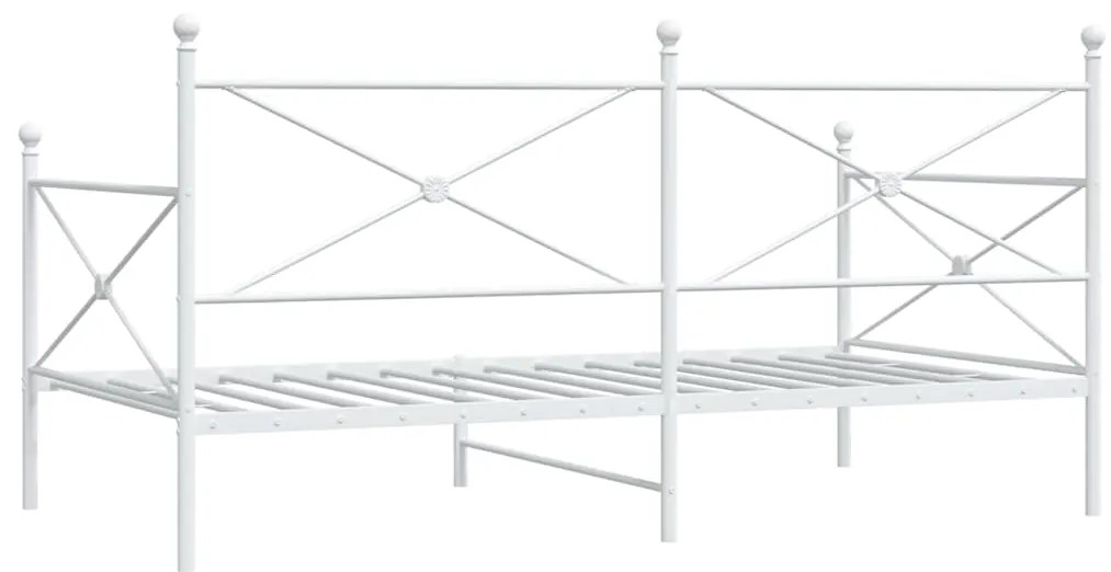Cama de Dia sem Colchão 100x190 cm aço branco