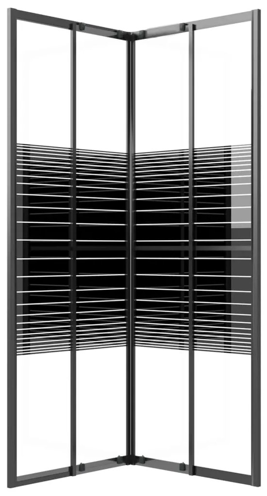 Cabine de duche riscas ESG 70x70x180 cm preto