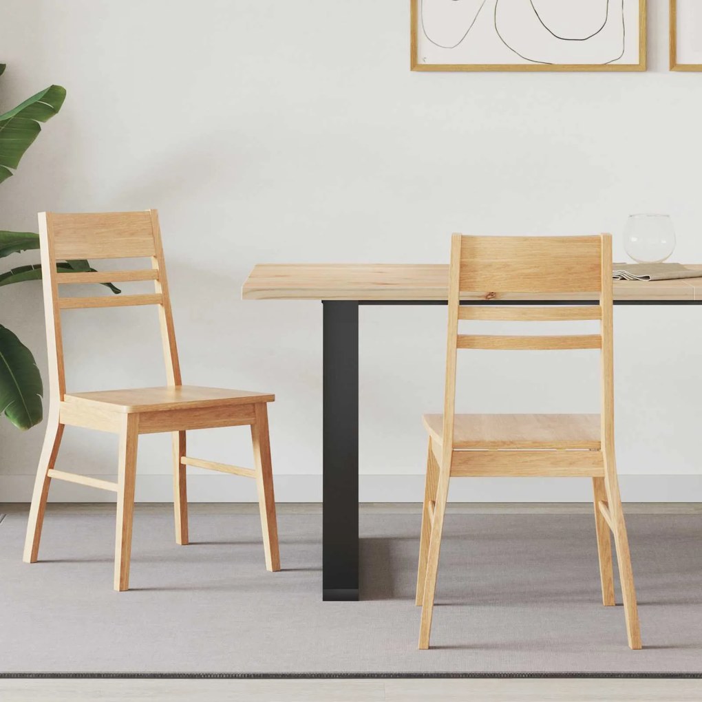 vidaXL Cadeiras de Jantar 2 pcs Natural 43 x 54 x 89 cm