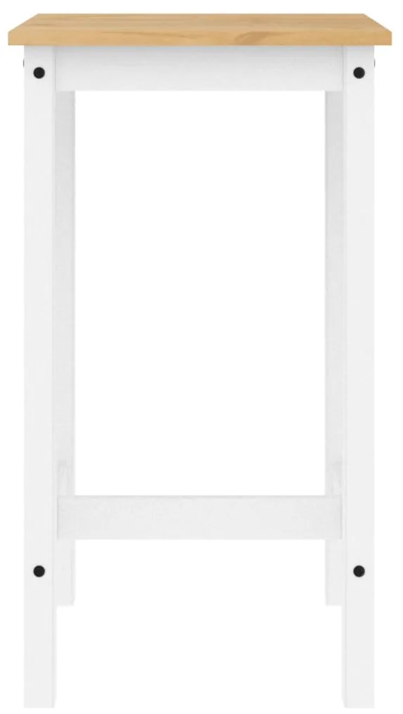 5 pcs conjunto de bar pinho maciço branco