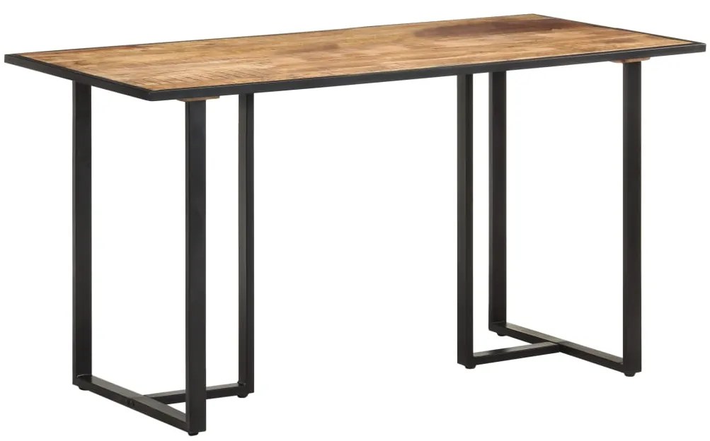 Mesa de jantar 140 cm madeira de mangueira áspera