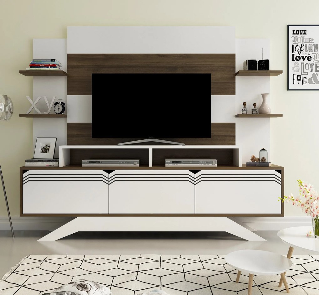 Unidade de TV Delpi – Nogueira – 180x148,6x29,5 cm