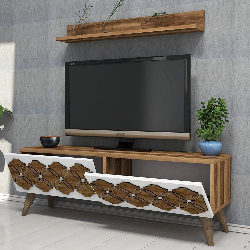 Unidade TV Nisan – Nogueira – 120 x 40 x 31,8 cm