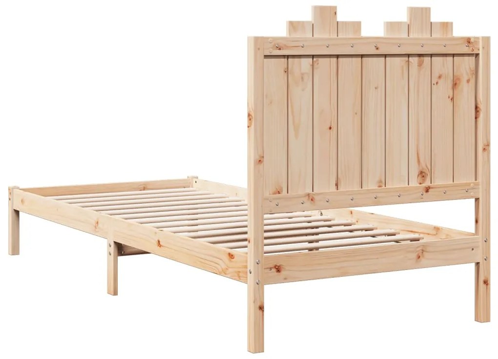 Cama extra longa sem colchão 100x220 cm madeira maciça