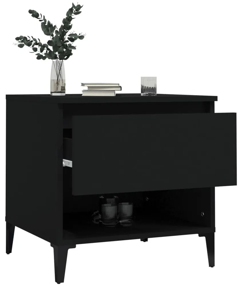 Mesa de apoio 50x46x50 derivados de madeira preto