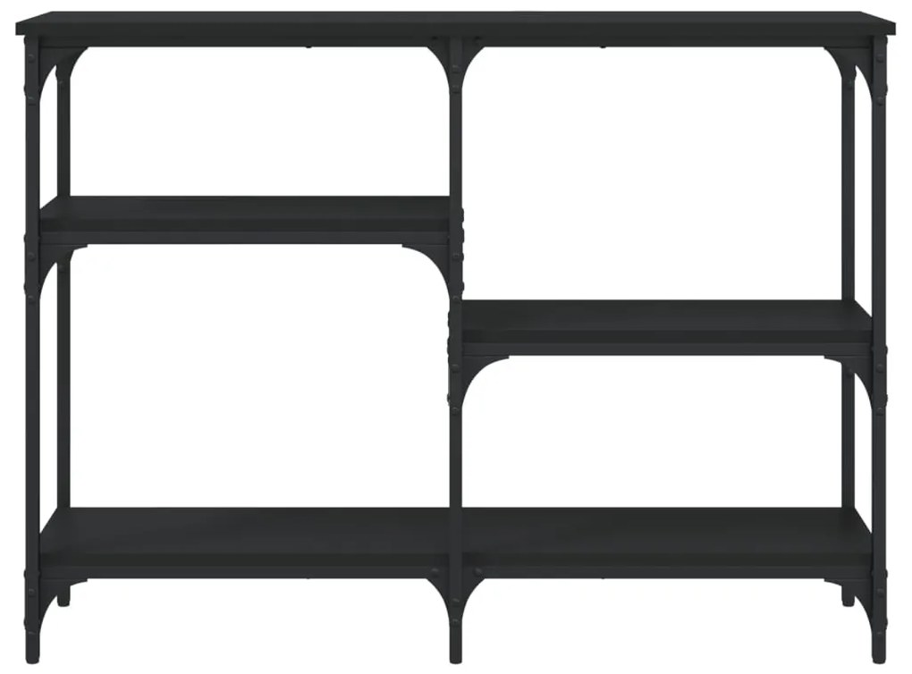 Mesa consola 102x29x75 cm derivados de madeira preto