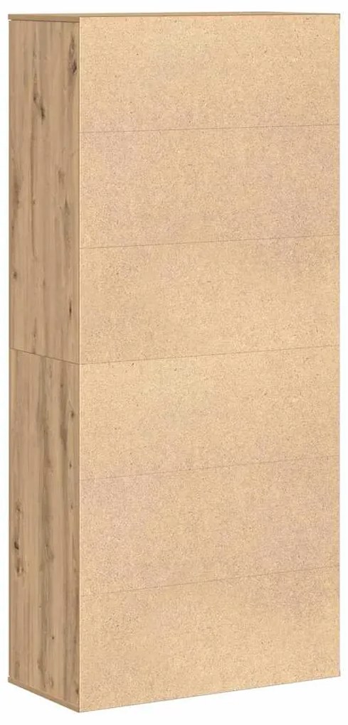 Estante Alta Carvalho Artesanal 80x39x178 cm Madeira Engenheirada