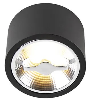 Foco de teto moderno preto AR111 com LED - Expert