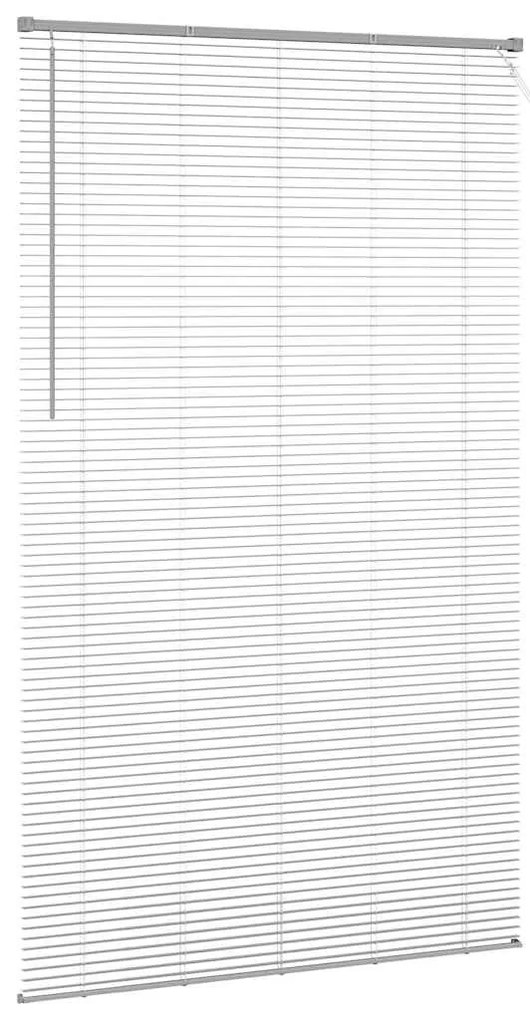 Persiana de Janela com cortinas Outros Manual Prata 80 x 130 cm Alumín