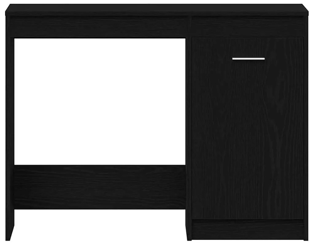 Mesa vidaXL Preta de Carvalho 100x50x76 cm em Madeira Envernizada