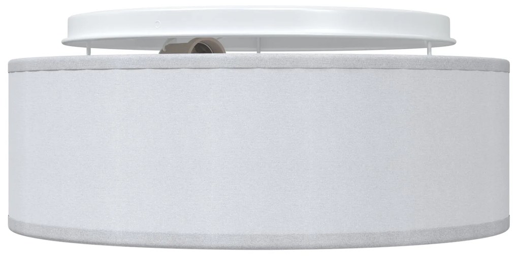 Luzes de Teto Montagem Embutida Cinza Ø 30 cm Tecido E27