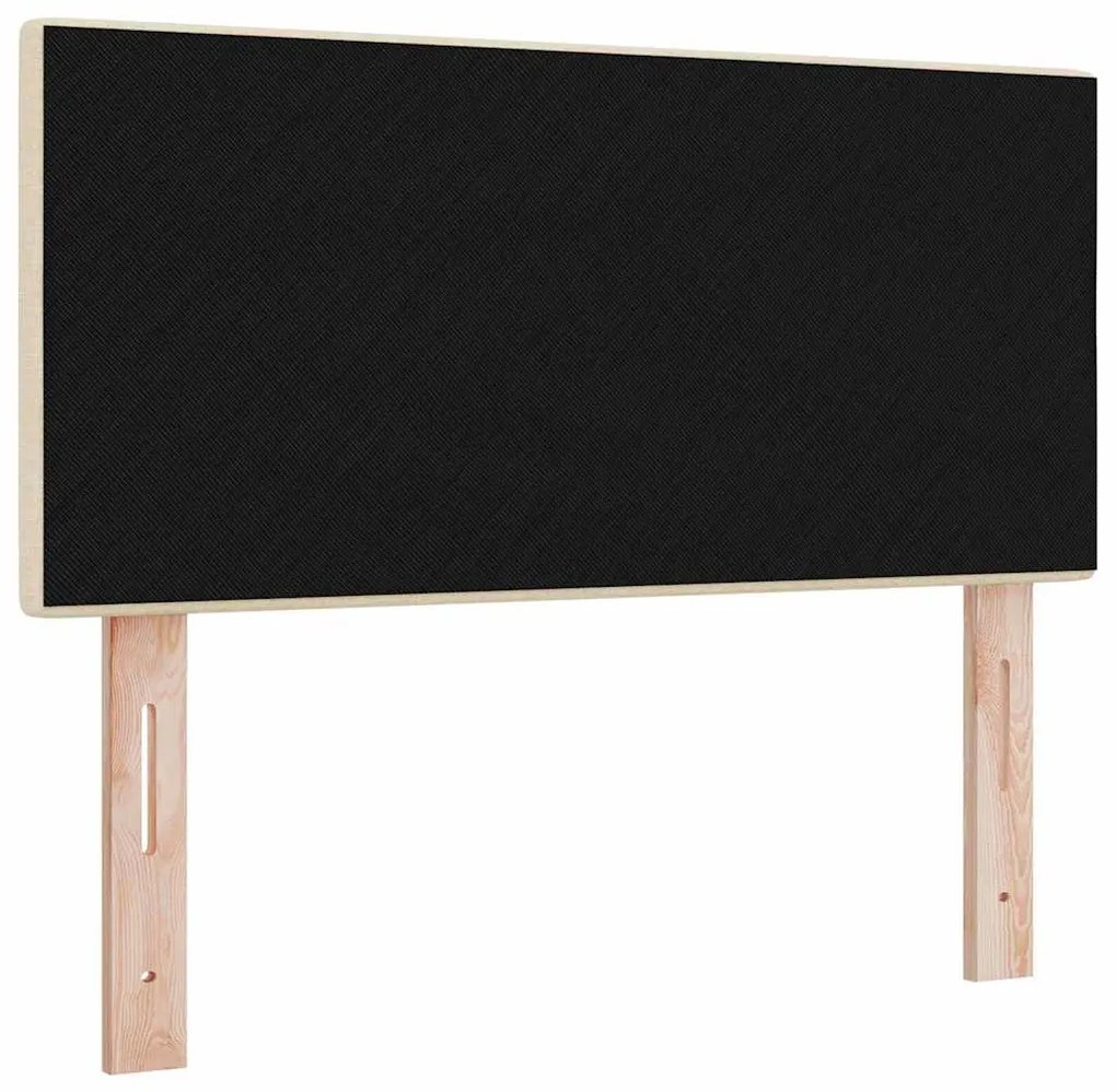 Cabeceira vidaXL Botão Almofadado Creme 90 cm Tecido